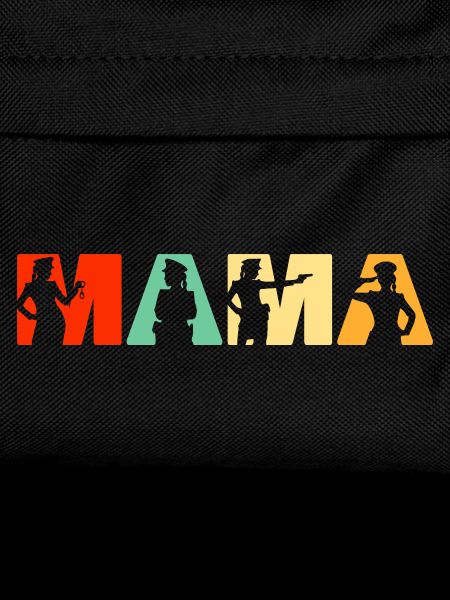 Polizei Mama Polizei Mutter Retro