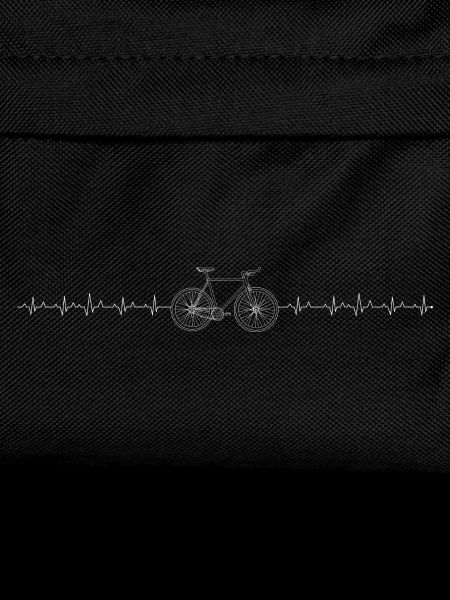 Heartbeat bicycle outline