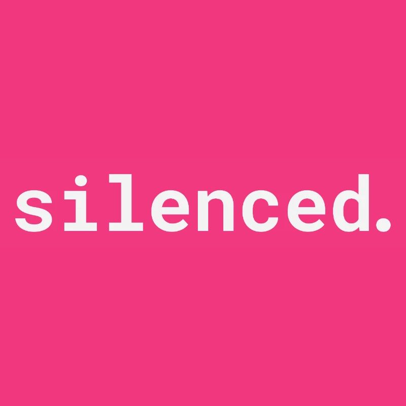 Silenced typographic design