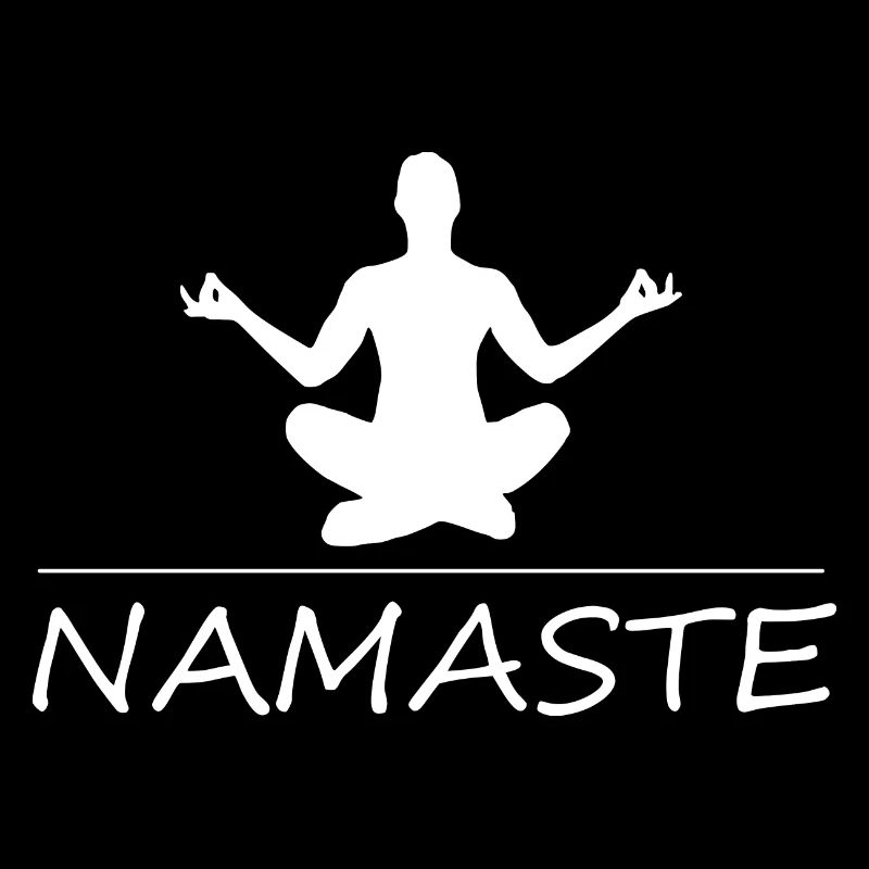 White Namaste Yoga