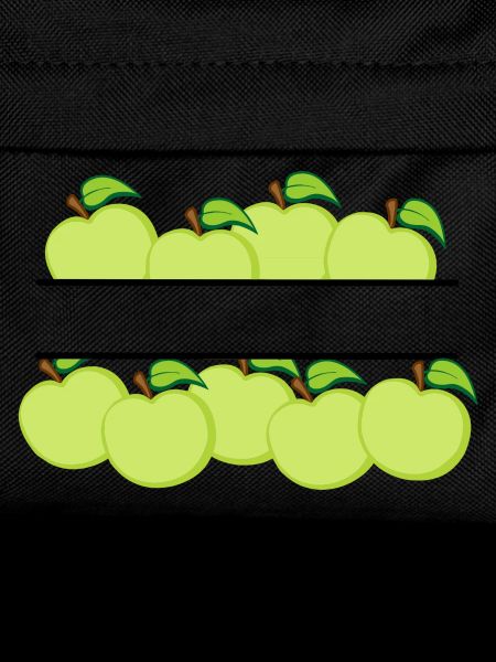 Apples banner with green apple