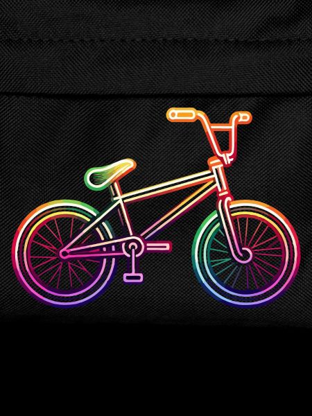 Neon Rainbow BMX Bike