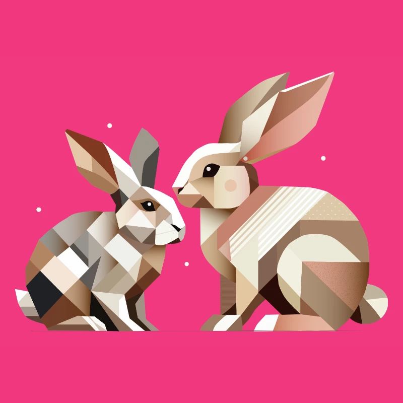 Two rabbits in geometric representation
