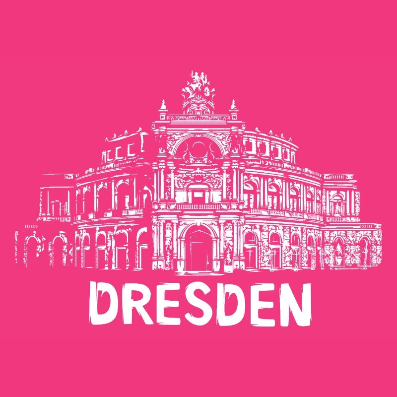 Dresden Semperoper Illustration