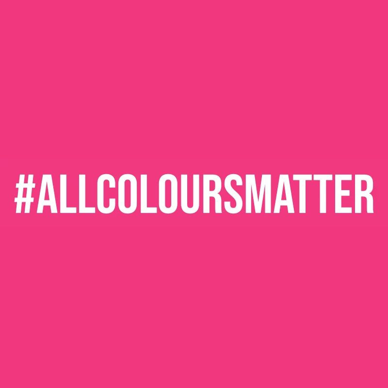 Hashtag Toutes les couleurs comptent Dire Déclaration