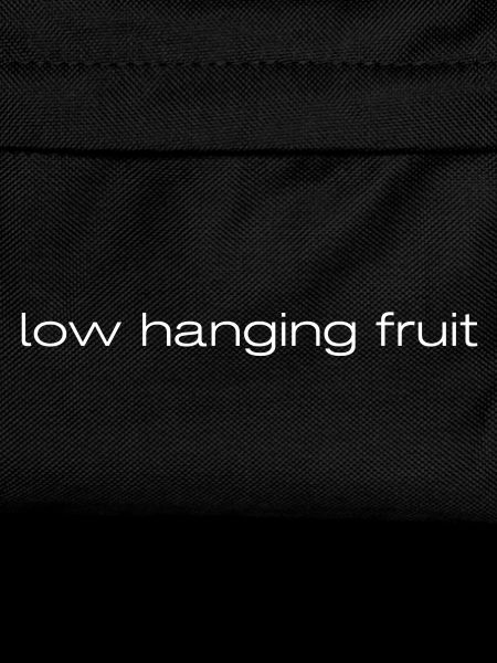 low hanging fruit