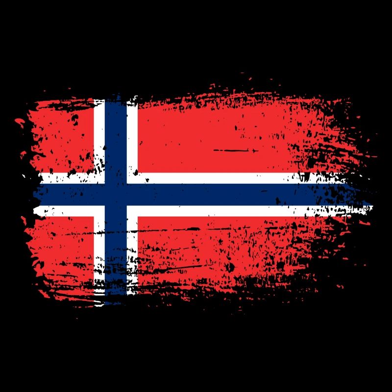 Norwegian Flag Grunge Texture