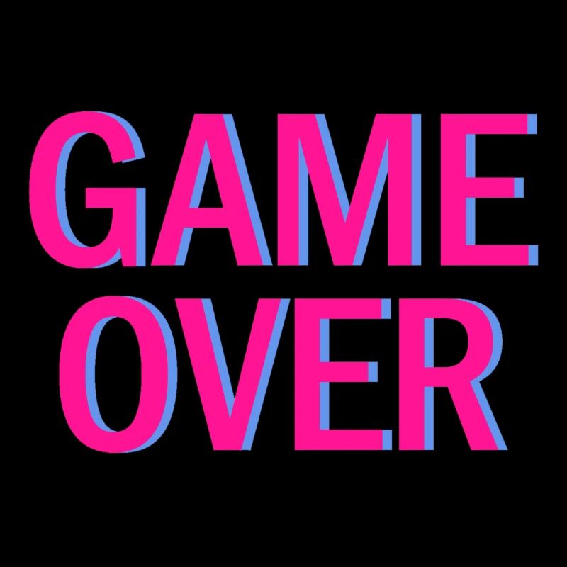 Ambiance arcade néon Game Over
