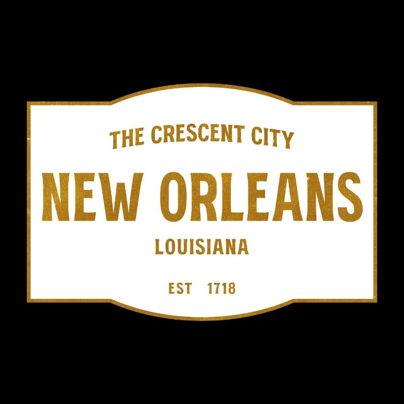 Crescent City New Orleans Emblem