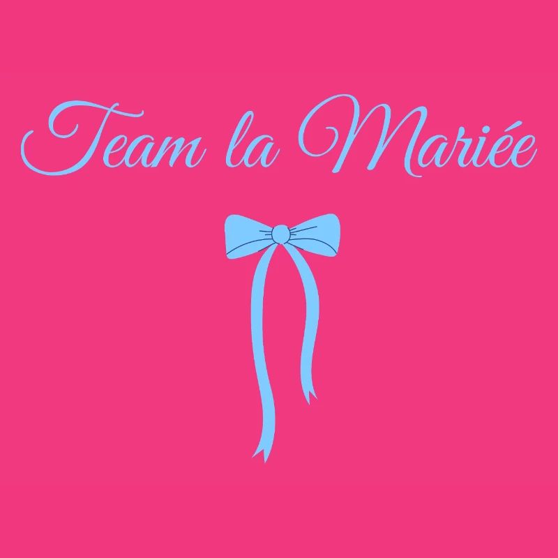 Team The Bride Blue Bow