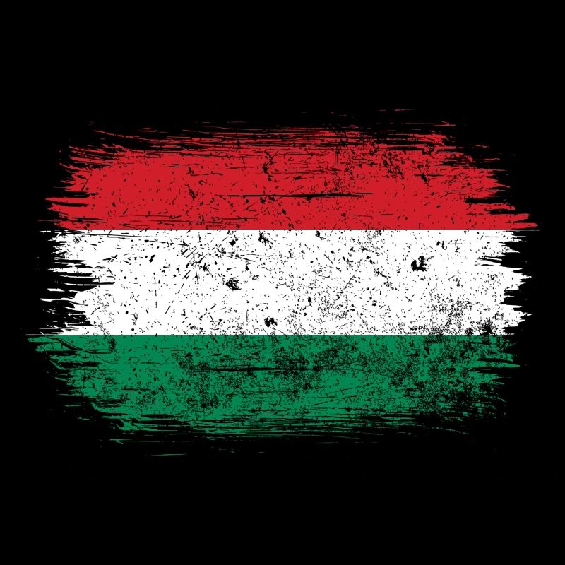 Hungarian Brush Flag Art