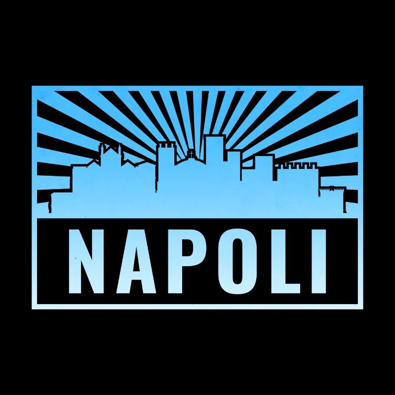Napoli Skyline Sonnenstrahlen