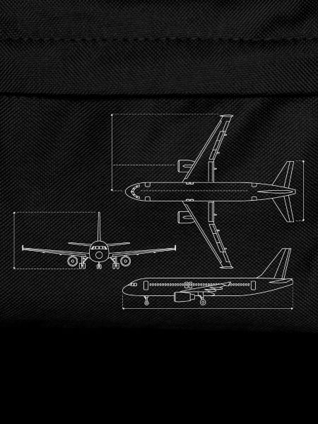 Airplane Blueprint Technical Drawing
