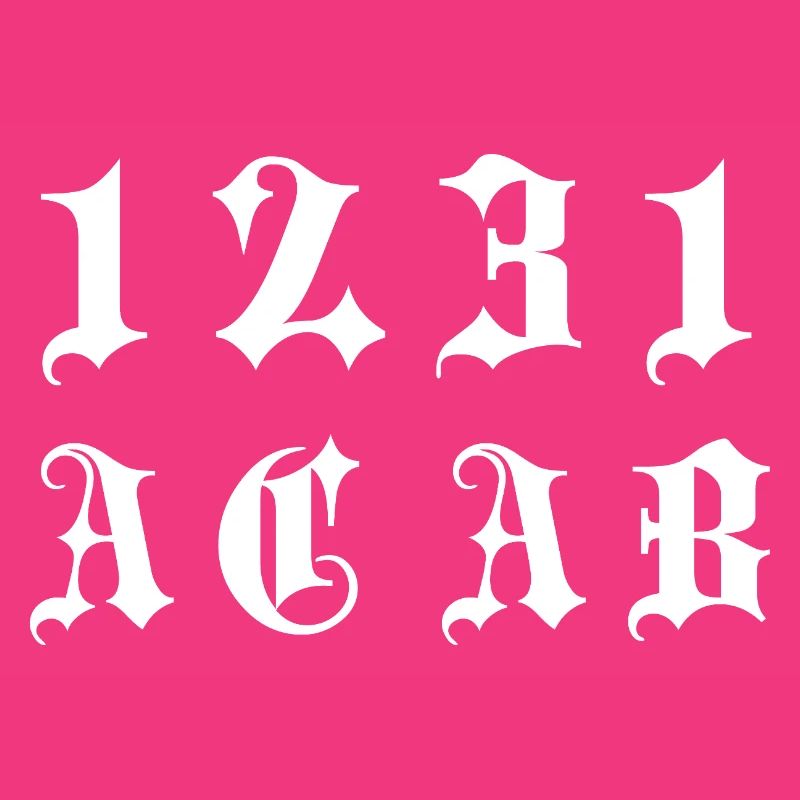 Gothic Monogram 1231