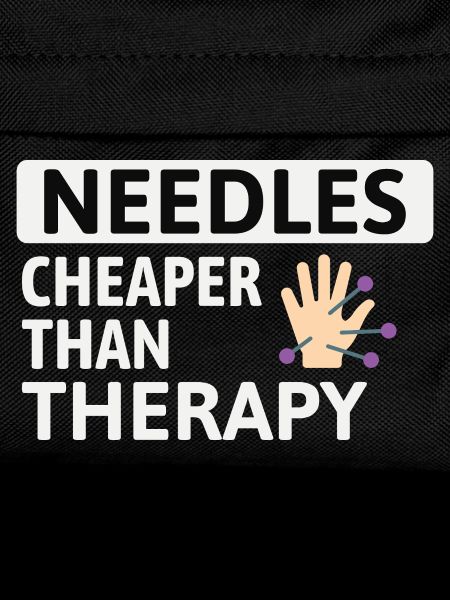 Needles Cheaper Than Therapy Acupuncturist 