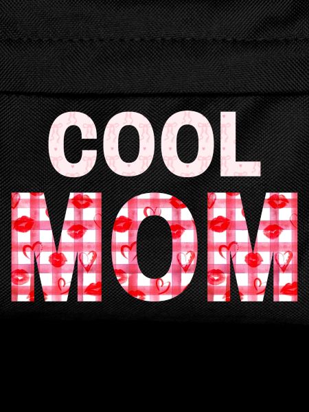 Heart Plaid Mom Statement