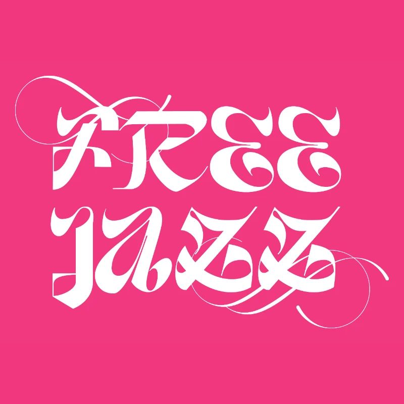 Conception typographique de jazz libre