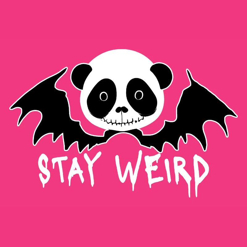 Restez bizarre Goth Panda