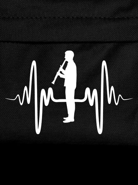 Funny clarinet player