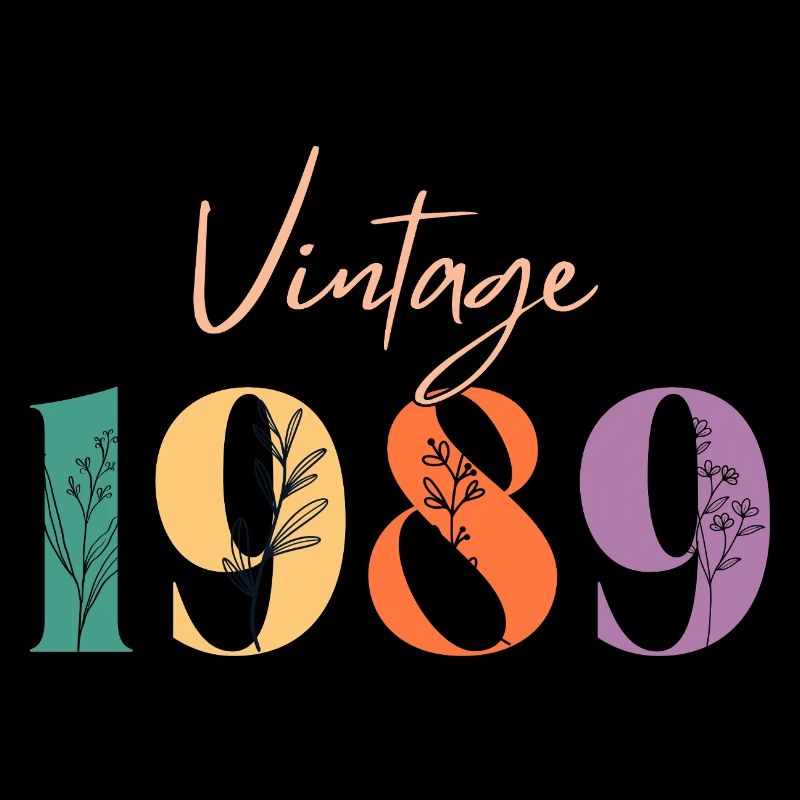 Vintage 1989 florale
