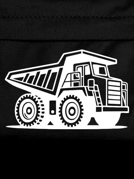 Industrial Mining Truck Silhouette Design