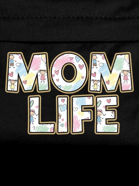 Mom Life Pastel Hearts Scribble