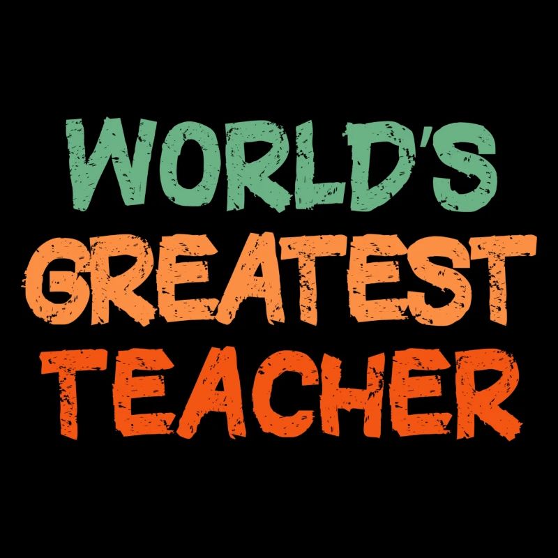 Farbenfrohe handgeschriebene Lehrer-Hommage