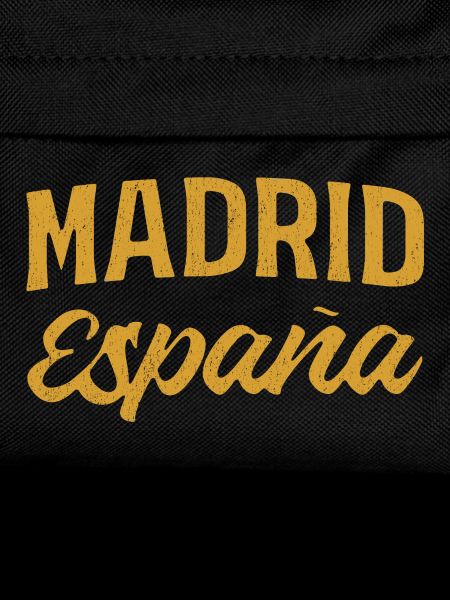 Madrid Spain Gold Font