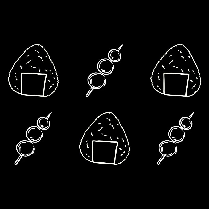 Onigiri and Dango - Rice Balls - Snacks - Japan