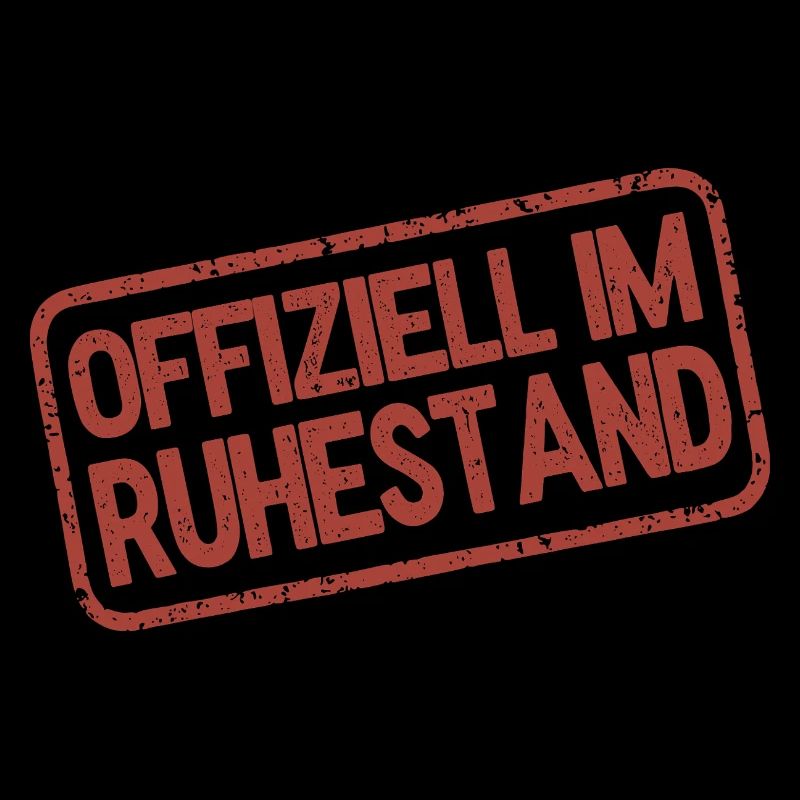 Offiziell im Ruhestand - Stempel