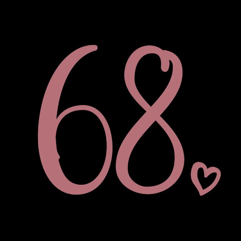 Mignon numéro 68, 68 ans, cadeau de 68e anniversaire