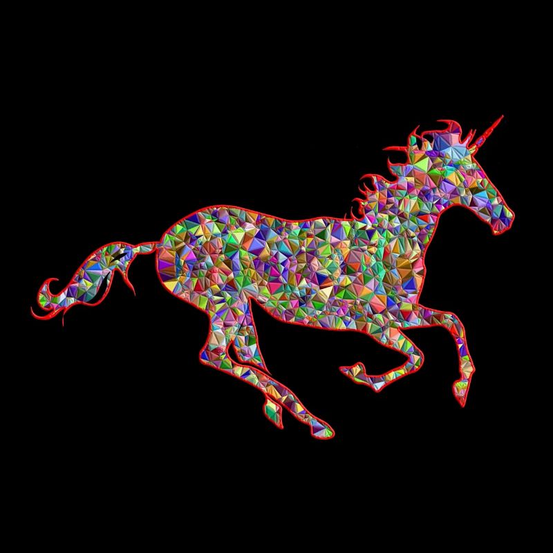 Cheval avec corne