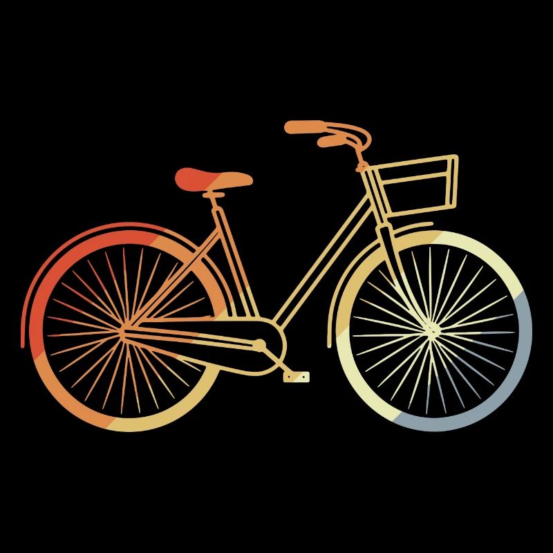 Vélo Line Art Vintage