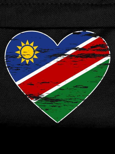 Namibia flag heart used