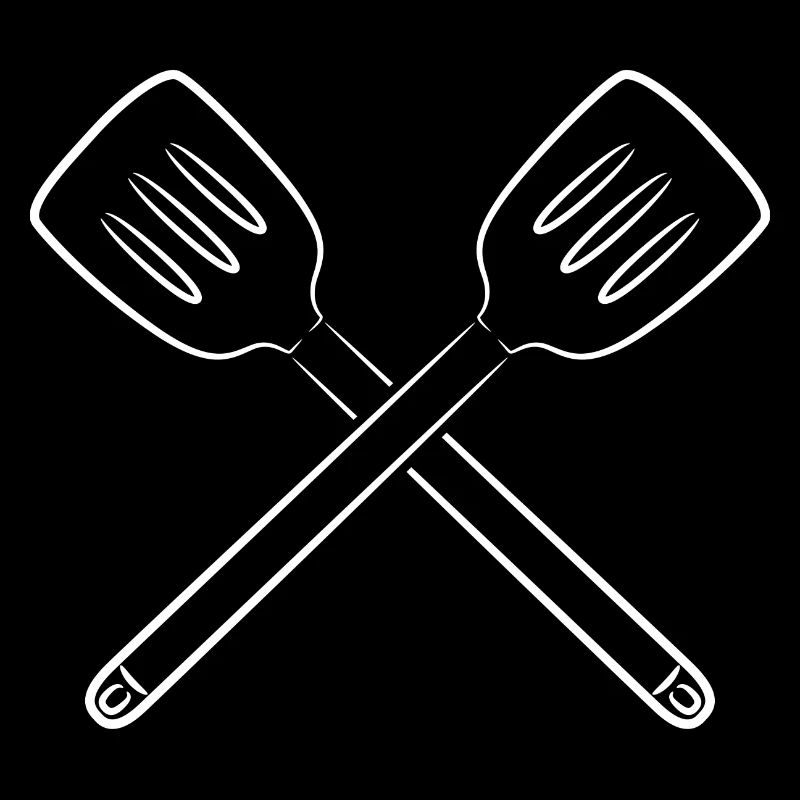 Sketch slotted spoon
