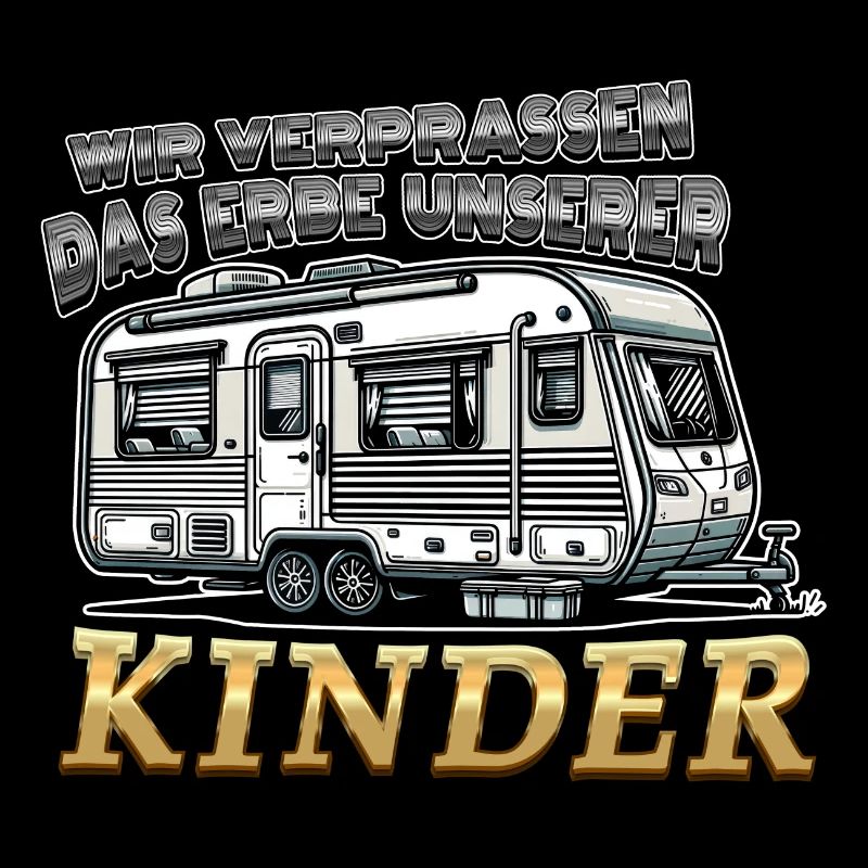 Das Erbe unserer Kinder Lustiger Spruch Wohnwagen