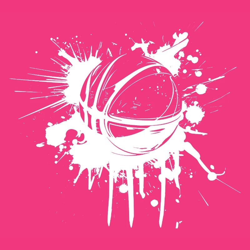 Graffiti de ballon de basket-ball