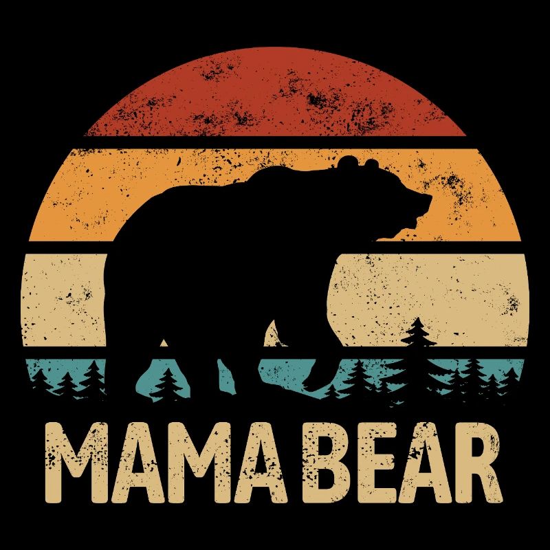 Mama Bear - Muttertag - Vintage Geschenk