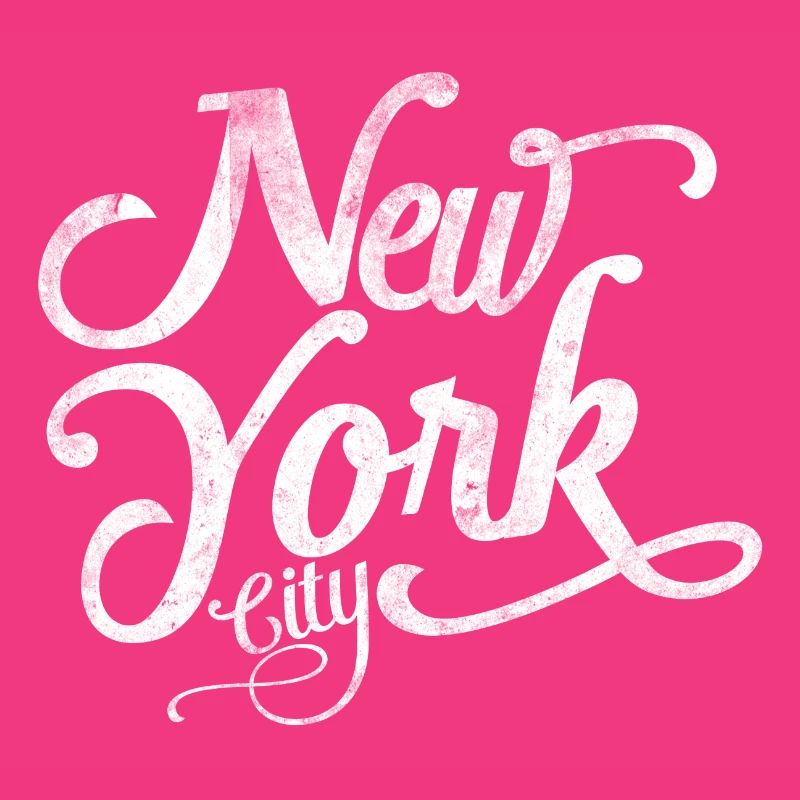 New York City | Vintage Distressed Script Art