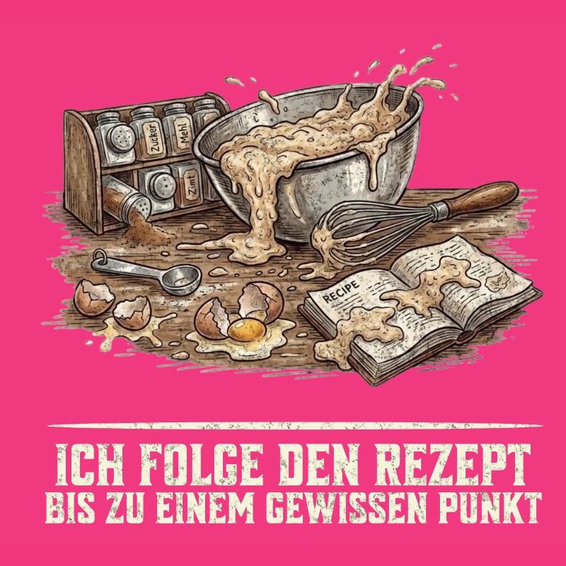 Backen Rezept Lustiger Spruch Hobbybäcker Geschenk