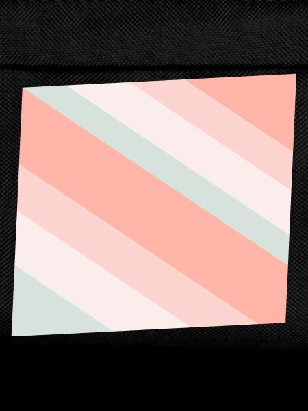 Pastel Diagonal Stripes Peach Mint