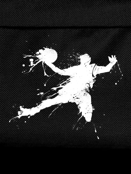 Slam dunking basketball player