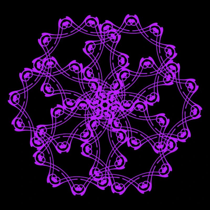 Random patterns circled