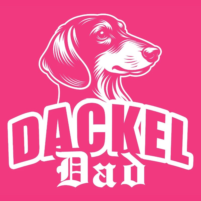 « Teckel papa » avec tête de chien