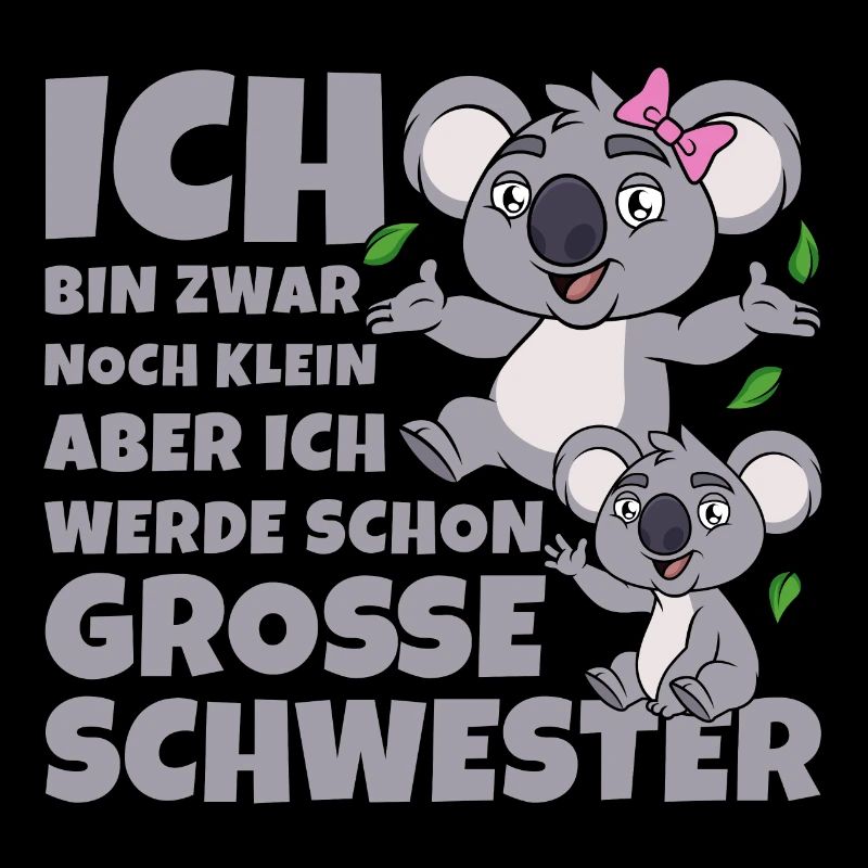 Große Schwester Koala Koalas Geschwister Mädchen