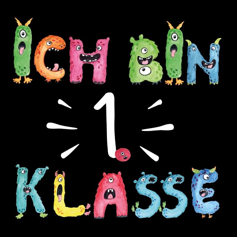 Monster Kids Ich bin 1. Klasse