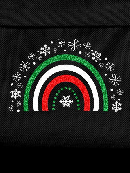 Christmas rainbow glitter to customize