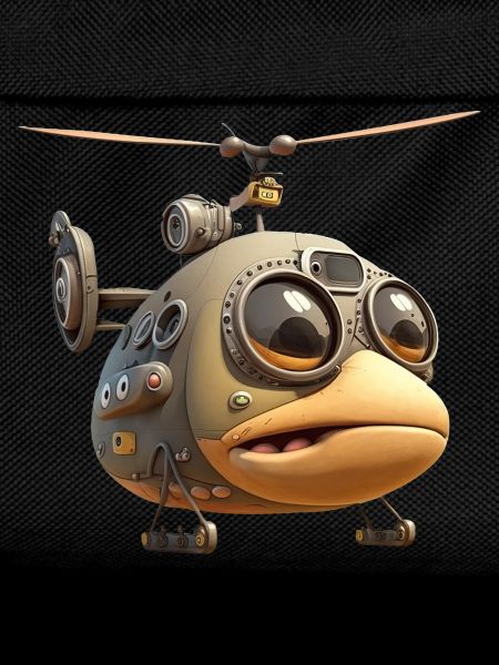 Comic Hubschrauber