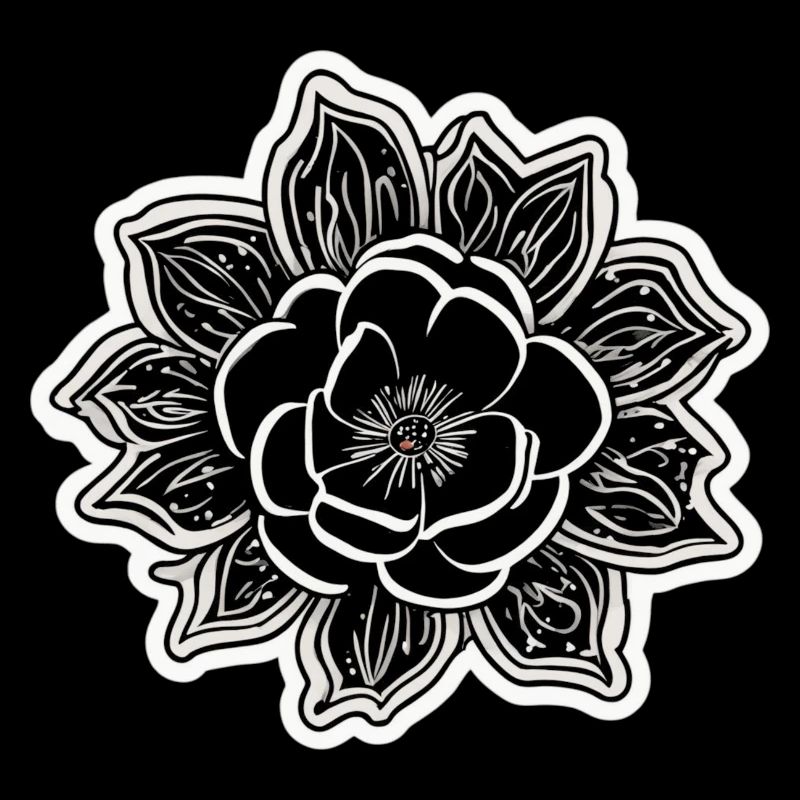 La beauté et le charme d’une fleur monochrome