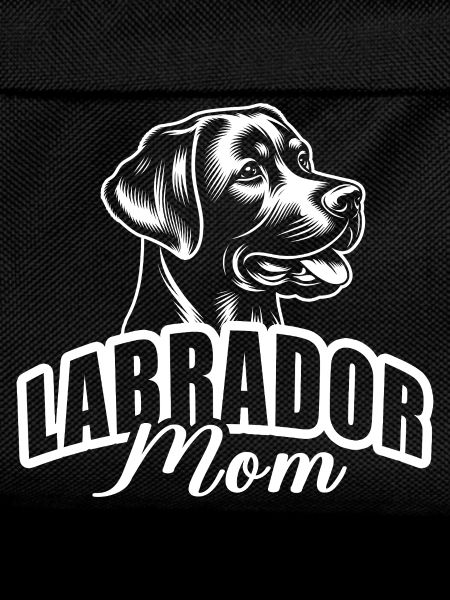 "Labrador Mom" mit Hundekopf